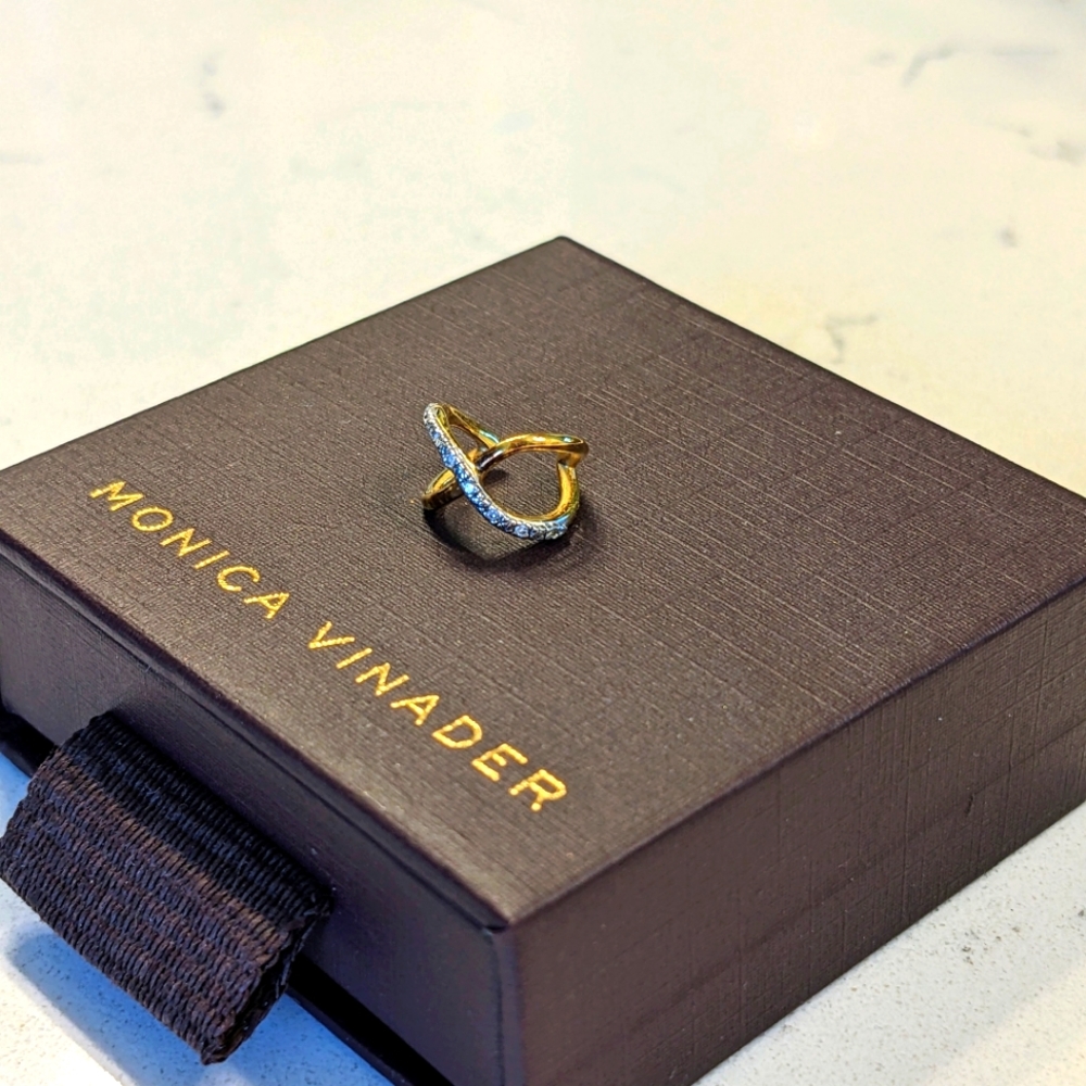 Monica Vinader Riva crossover ear cuff